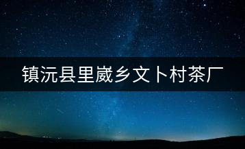 鎮沅縣里崴鄉文卜村茶廠