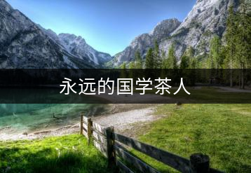 永遠的國學(xué)茶人