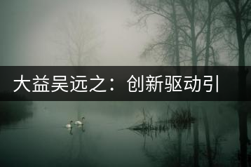 大益吳遠(yuǎn)之:創(chuàng)新驅(qū)動(dòng)引領(lǐng)企業(yè)發(fā)展