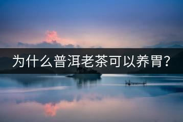 為什么普洱老茶可以養(yǎng)胃?