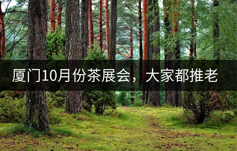 廈門10月份茶展會,大家都推老茶跟各種高端手工茶器 廈門10月份茶展會,大家都推老茶跟各種高端手工茶器