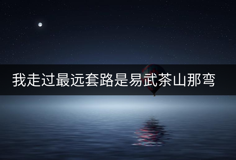 我走過最遠套路是易武茶山那彎成蚊香的山路! 我走過最遠套路是易武茶山那彎成蚊香的山路!