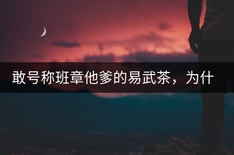 敢號稱班章他爹的易武茶,為什么前期會那么淡呢? 敢號稱班章他爹的易武茶,為什么前期會那么淡呢?