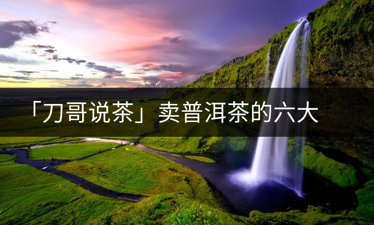 「刀哥說(shuō)茶」賣普洱茶的六大義務(wù)