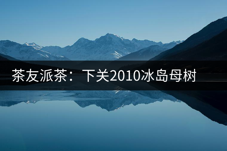 茶友派茶:下關2010冰島母樹,挺甜的,母樹是個什么概念? 茶友派茶:下關2010冰島母樹,挺甜的,母樹是個什么概念?