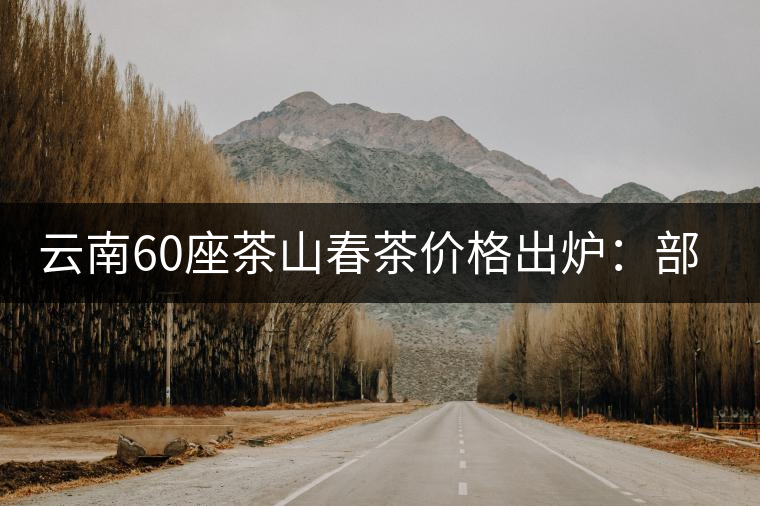 云南60座茶山春茶價格出爐:部分山頭茶漲價超30% 云南60座茶山春茶價格出爐:部分山頭茶漲價超30%