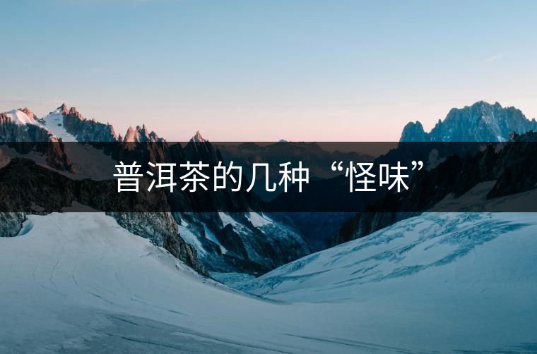 普洱茶的幾種“怪味” 普洱茶的幾種“怪味”