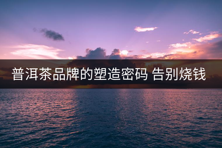 普洱茶品牌的塑造密碼 告別燒錢打廣告時代