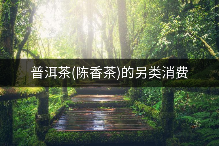 普洱茶(陳香茶)的另類消費