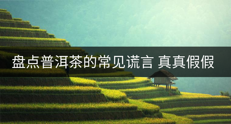 盤點普洱茶的常見謊言 真真假假 看看你認可幾條? 盤點普洱茶的常見謊言 真真假假 看看你認可幾條?