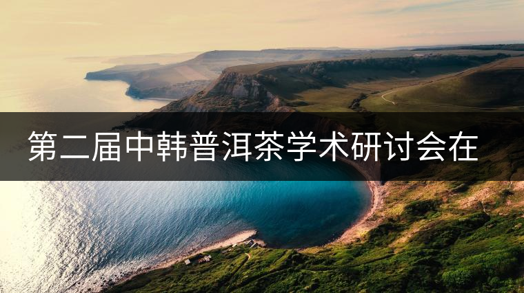 第二屆中韓普洱茶學術(shù)研討會在首爾舉行 第二屆中韓普洱茶學術(shù)研討會在首爾舉行