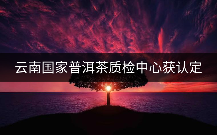 云南國家普洱茶質(zhì)檢中心獲認(rèn)定