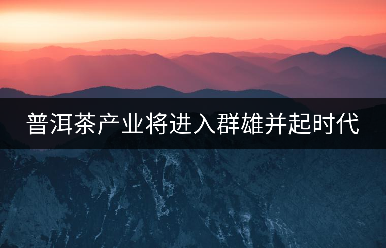 普洱茶產業將進入群雄并起時代