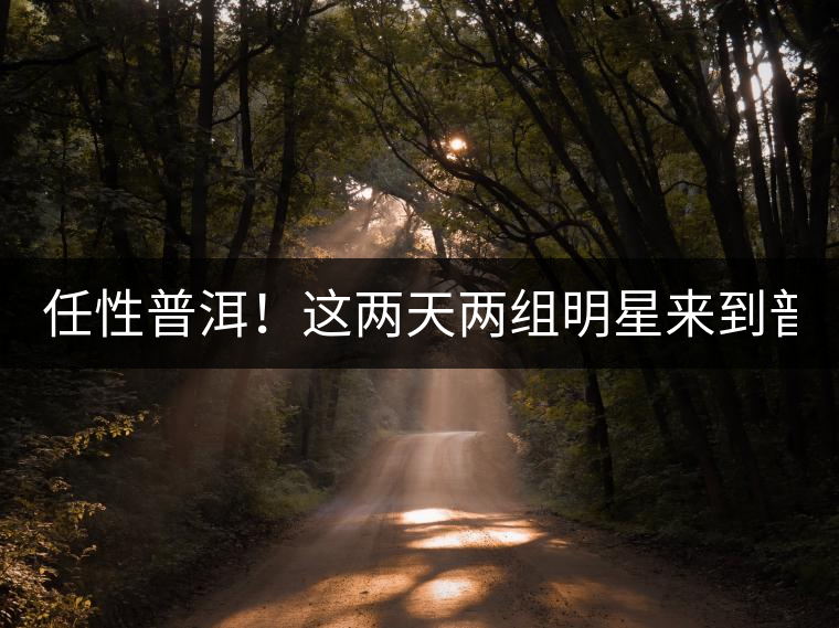 任性普洱！這兩天兩組明星來到普洱！