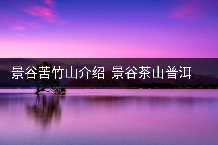 景谷苦竹山介紹 景谷茶山普洱茶特色 景谷苦竹山介紹 景谷茶山普洱茶特色