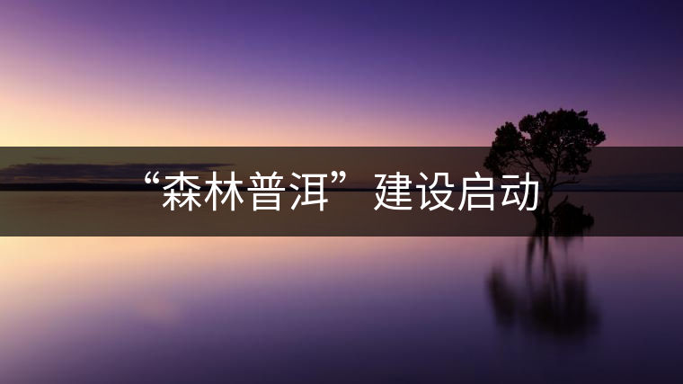 “森林普洱”建設啟動 “森林普洱”建設啟動