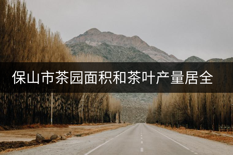 保山市茶園面積和茶葉產量居全省第四位 保山市茶園面積和茶葉產量居全省第四位