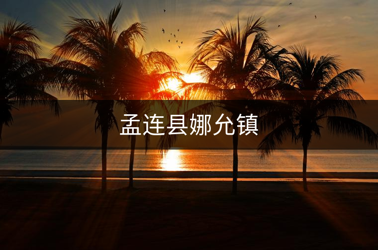 孟連縣娜允鎮(zhèn) 孟連縣娜允鎮(zhèn)