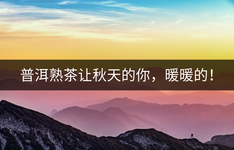 普洱熟茶讓秋天的你,暖暖的! 普洱熟茶讓秋天的你,暖暖的!