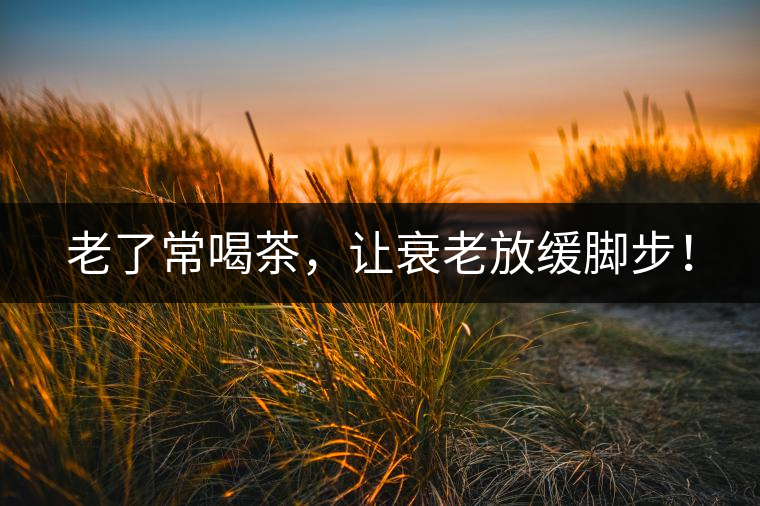 老了常喝茶，讓衰老放緩腳步！