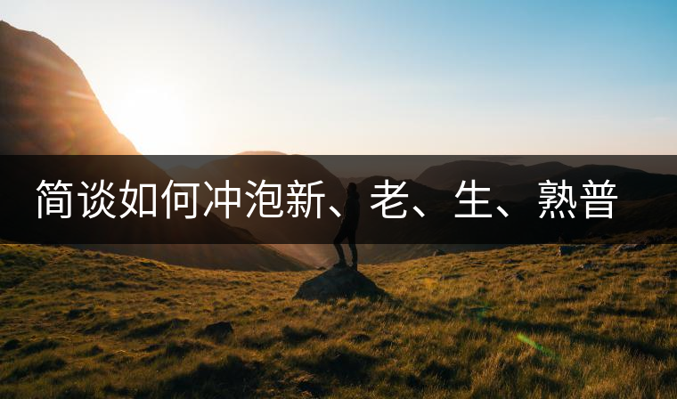 簡談如何沖泡新、老、生、熟普洱茶？