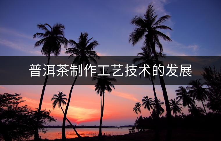 普洱茶制作工藝技術的發展