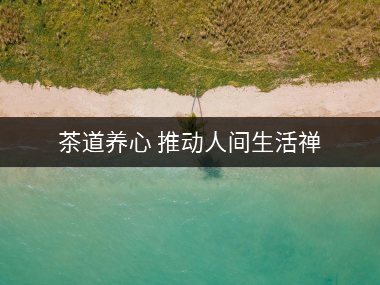 茶道養心 推動人間生活禪