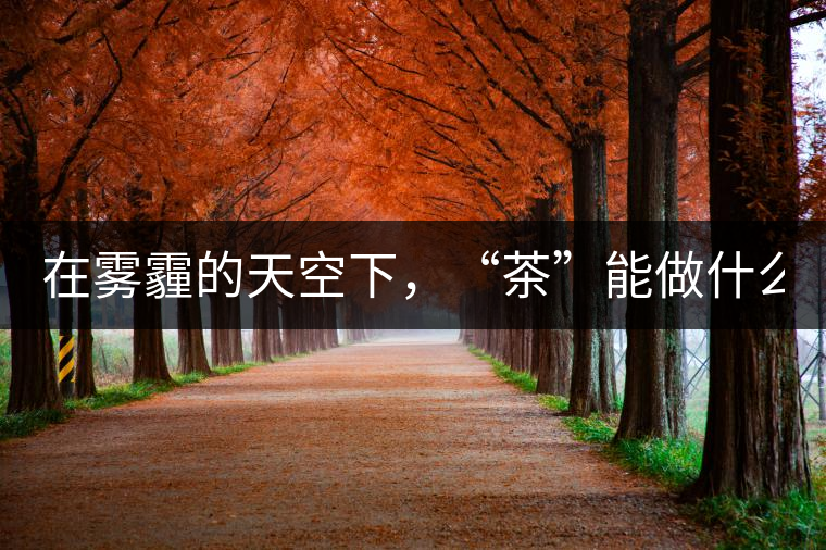 在霧霾的天空下,“茶”能做什么? 在霧霾的天空下,“茶”能做什么?