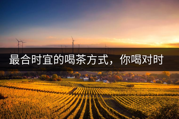 最合時宜的喝茶方式,你喝對時間了嗎? 最合時宜的喝茶方式,你喝對時間了嗎?
