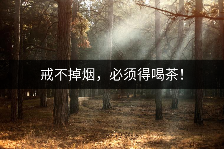 戒不掉煙，必須得喝茶！