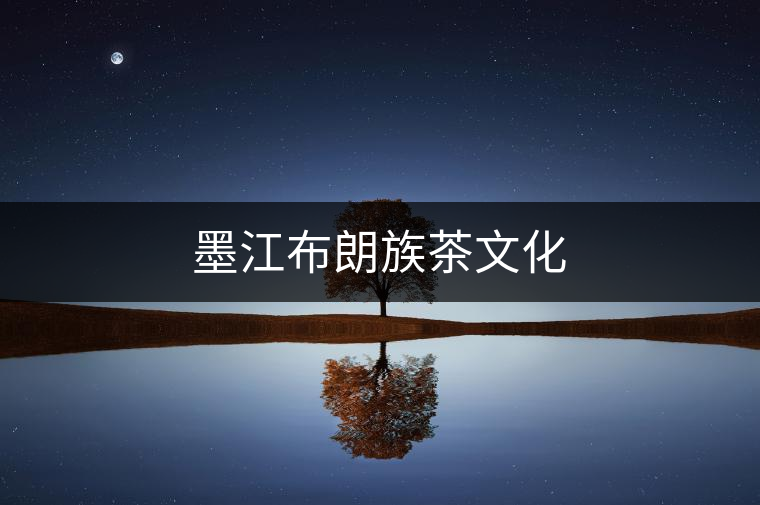 墨江布朗族茶文化 墨江布朗族茶文化