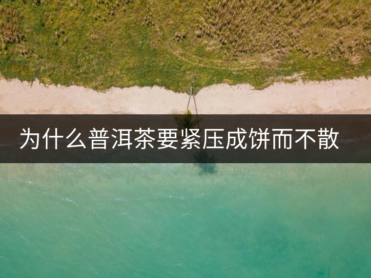 為什么普洱茶要緊壓成餅而不散存呢? 為什么普洱茶要緊壓成餅而不散存呢?