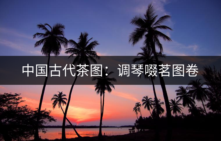 中國古代茶圖:調琴啜茗圖卷 中國古代茶圖:調琴啜茗圖卷