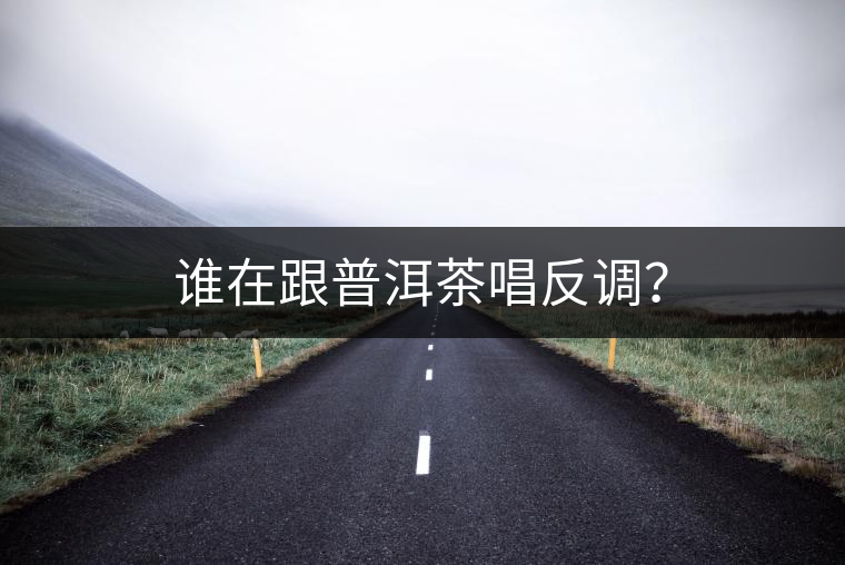 誰在跟普洱茶唱反調? 誰在跟普洱茶唱反調?