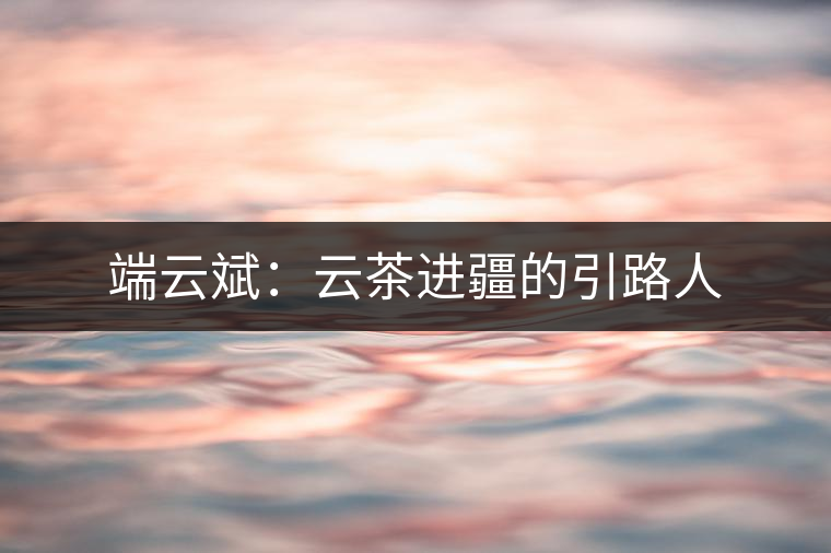 端云斌:云茶進(jìn)疆的引路人 端云斌:云茶進(jìn)疆的引路人