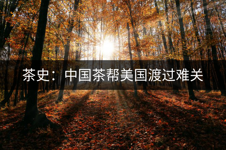 茶史：中國茶幫美國渡過難關