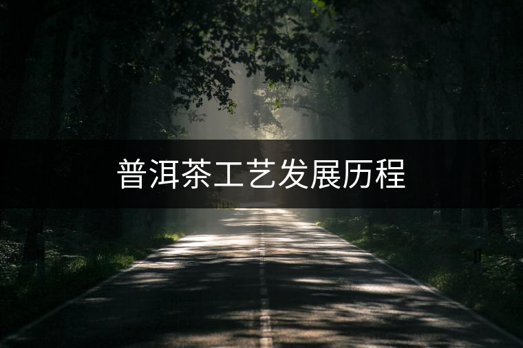 普洱茶工藝發展歷程