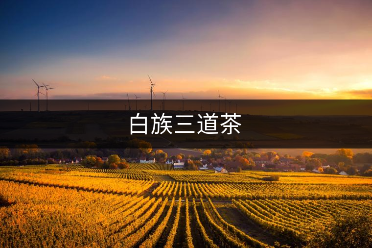 白族三道茶