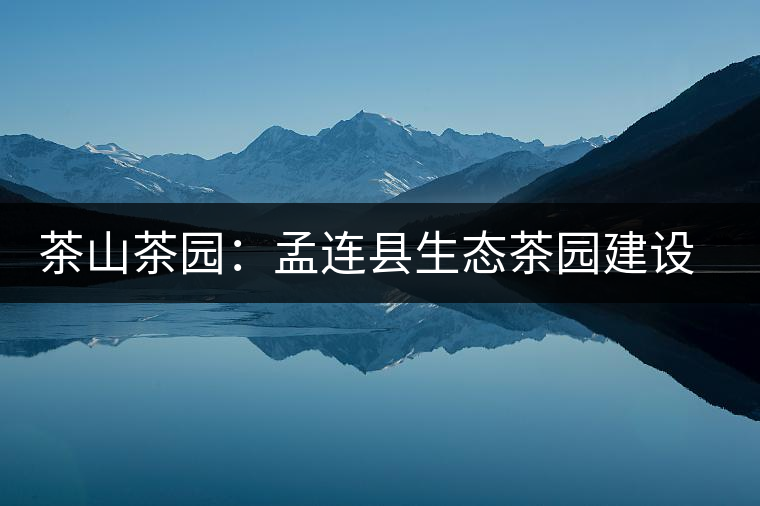 茶山茶園：孟連縣生態茶園建設工作進展順利