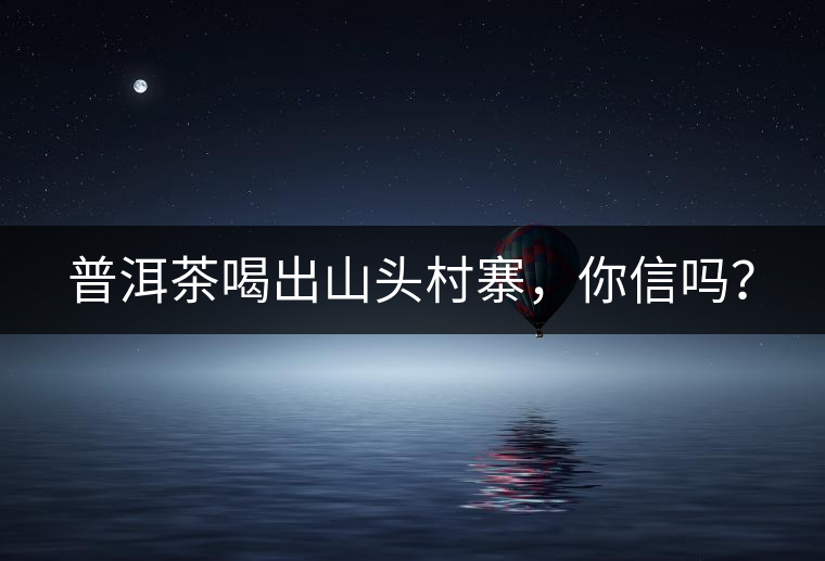 普洱茶喝出山頭村寨,你信嗎? 普洱茶喝出山頭村寨,你信嗎?
