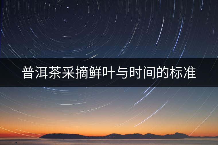 普洱茶采摘鮮葉與時間的標準 普洱茶采摘鮮葉與時間的標準