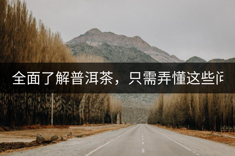 全面了解普洱茶,只需弄懂這些問題! 全面了解普洱茶,只需弄懂這些問題!