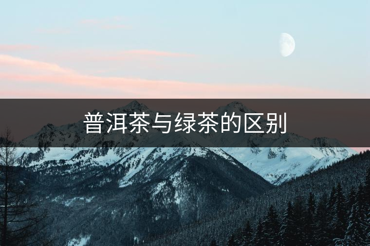 普洱茶與綠茶的區別