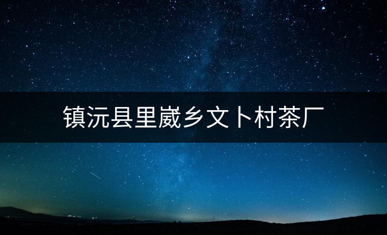 鎮沅縣里崴鄉文卜村茶廠