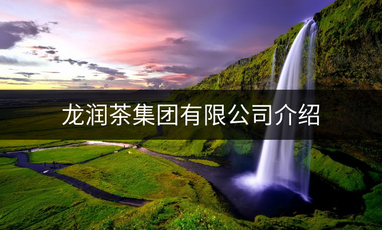 龍潤茶集團有限公司介紹 龍潤茶集團有限公司介紹