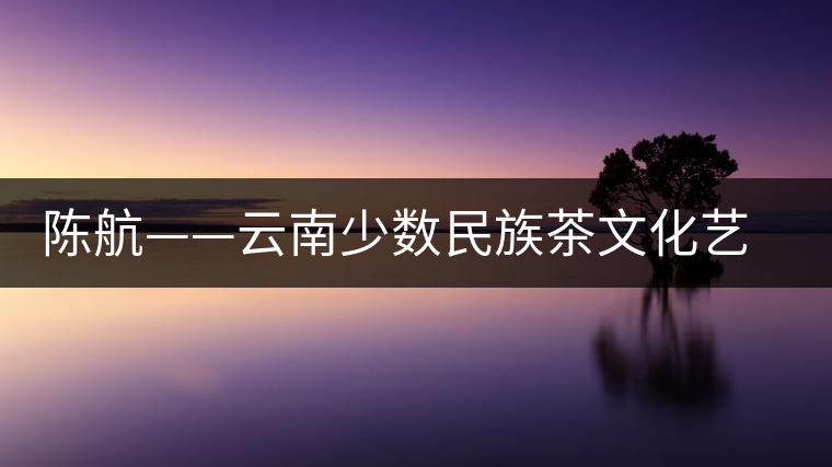 陳航——云南少數民族茶文化藝人 陳航——云南少數民族茶文化藝人