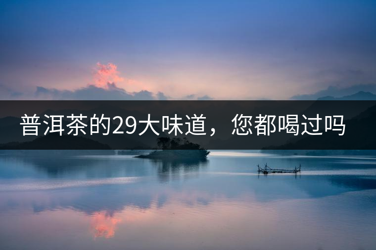 普洱茶的29大味道，您都喝過嗎？