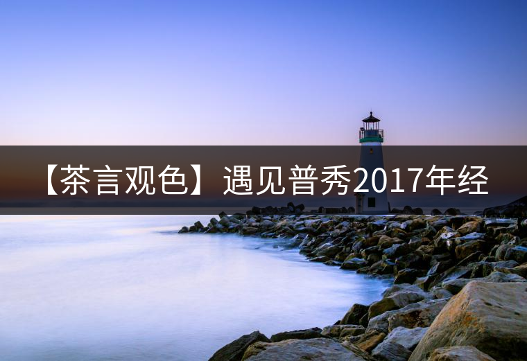 【茶言觀色】遇見普秀2017年經典1729熟茶
