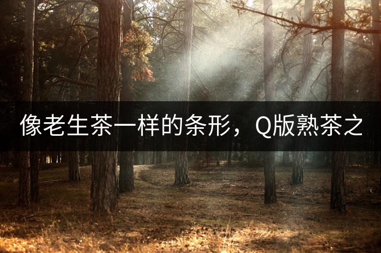 像老生茶一樣的條形,Q版熟茶之【融璞】 像老生茶一樣的條形,Q版熟茶之【融璞】