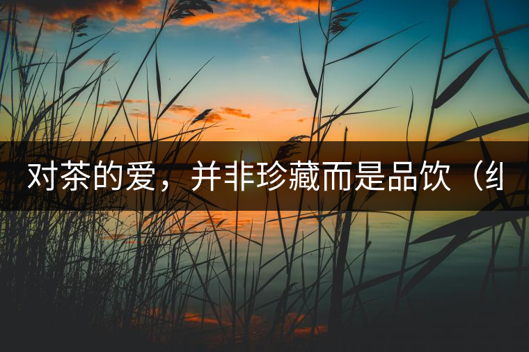 對茶的愛,并非珍藏而是品飲(組圖) 對茶的愛,并非珍藏而是品飲(組圖)